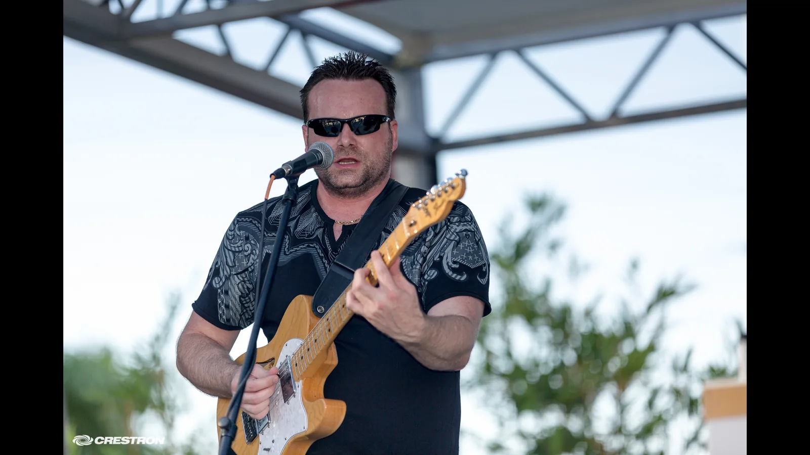 Chris Zemba on the Fender at the Crestron Electronics Customer Appreciation Event, Las Vegas