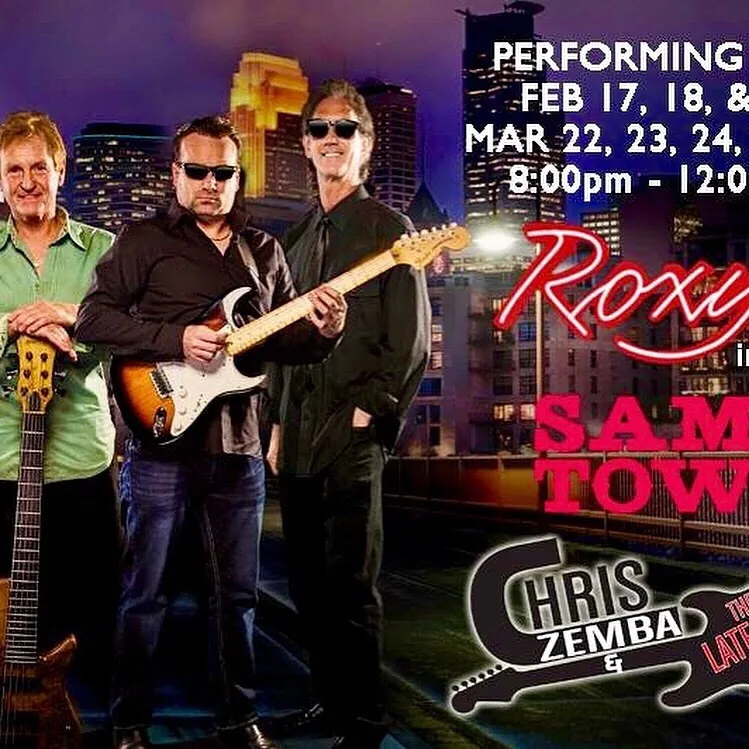 Chris Zemba & The Late Shift Band residency poster, Roxy's in Sam's Town, Las Vegas